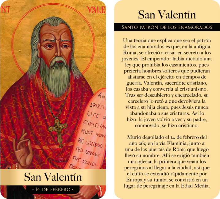 Baraja de los santos