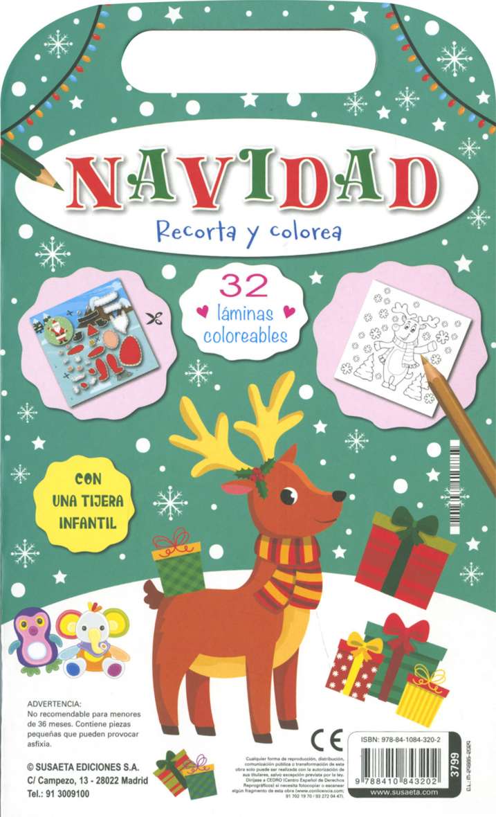 Navidad - Recorta y colorea