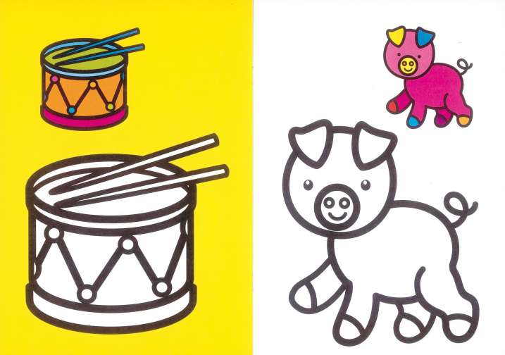 Ja sé acolorir 2-3 anys