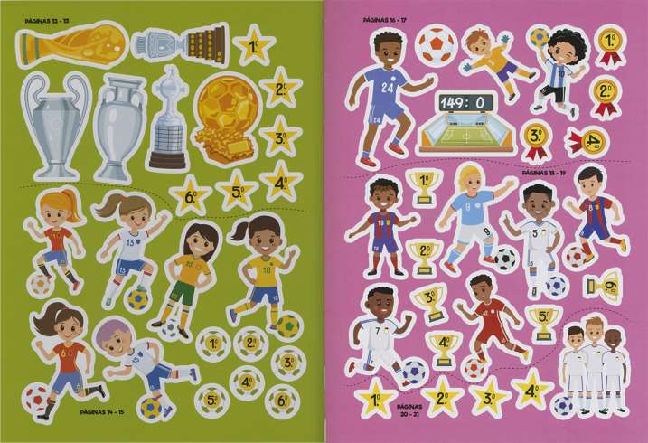 Fútbol de récord con pegatinas