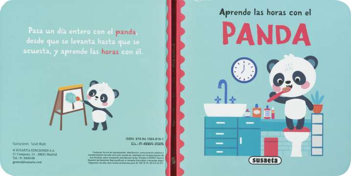 Aprende las horas con el panda