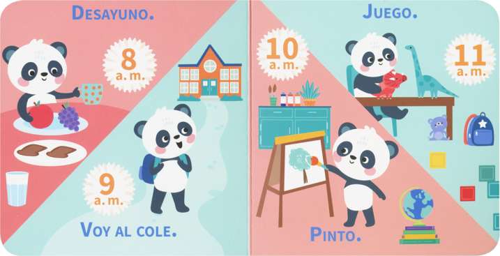 Aprende las horas con el panda