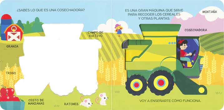 Una cosechadora por dentro