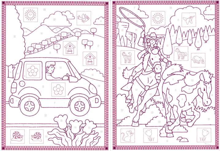 Enganxa i pinta per numeros...