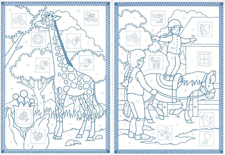 Enganxa i pinta per numeros...