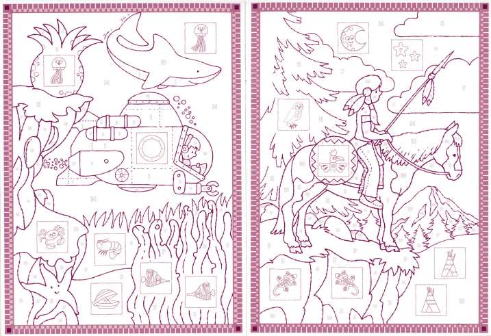 Enganxa i pinta per numeros...