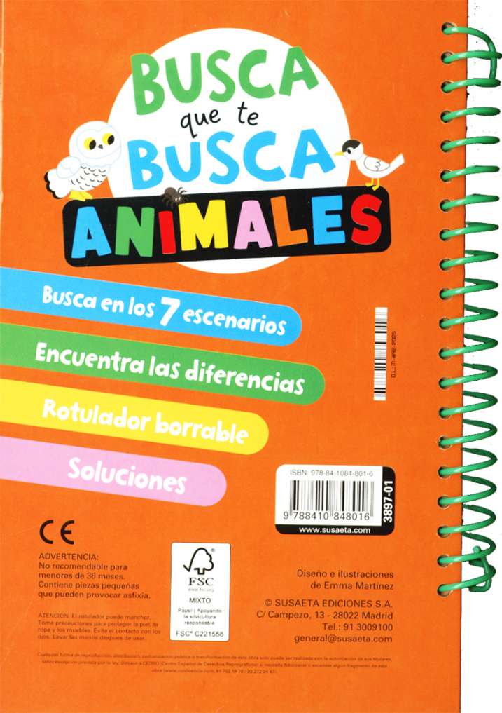 Busca que te busca. Animales