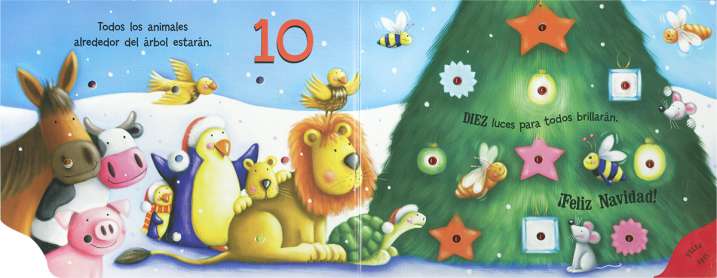 10 luces de Navidad