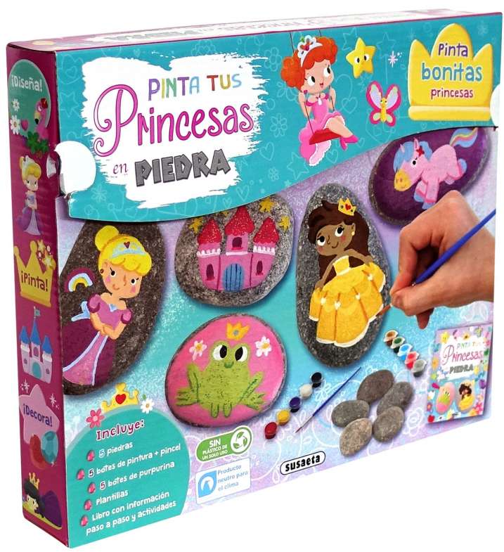 Pinta tus princesas en piedra