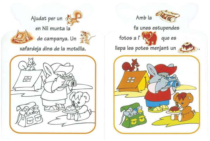 Pictogrames enganxa i pinta