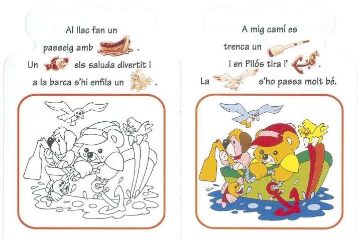 Pictogrames enganxa i pinta