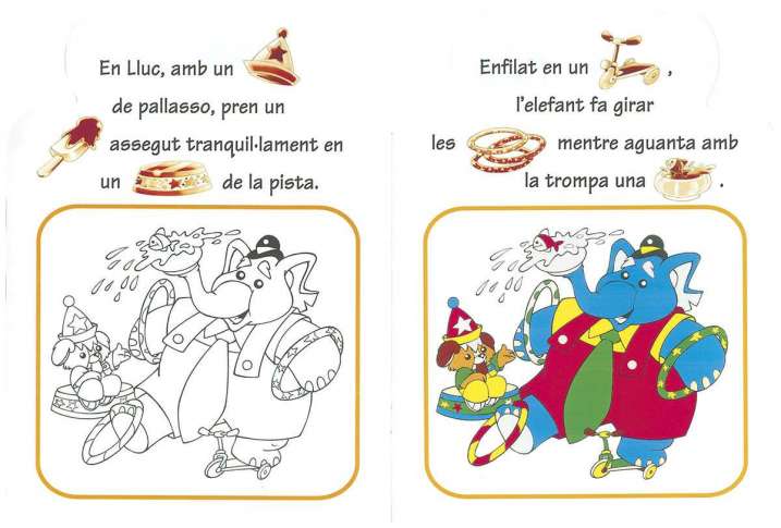 Pictogrames enganxa i pinta