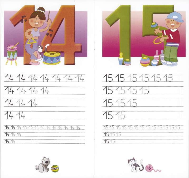 Idazten ikasten dut zenbakiak