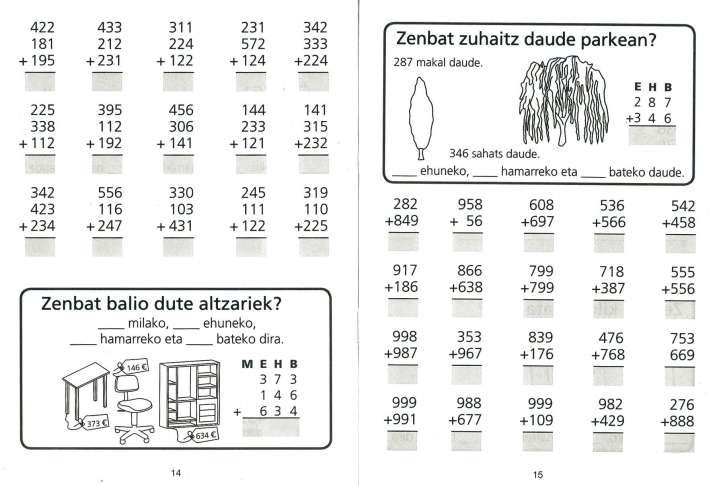 Kontuak 3 bururakoekin batu
