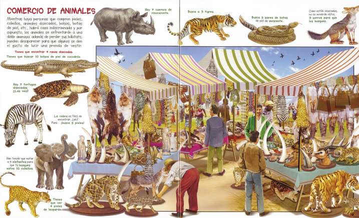 Busca los animales en peligro