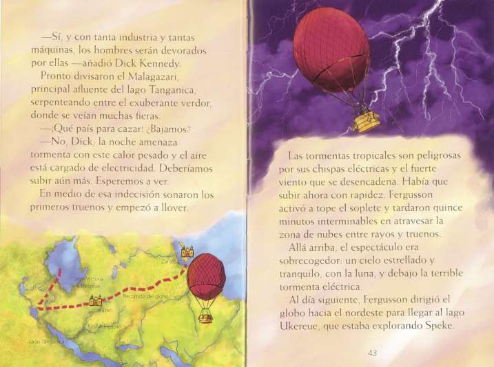 Cinco semanas en globo