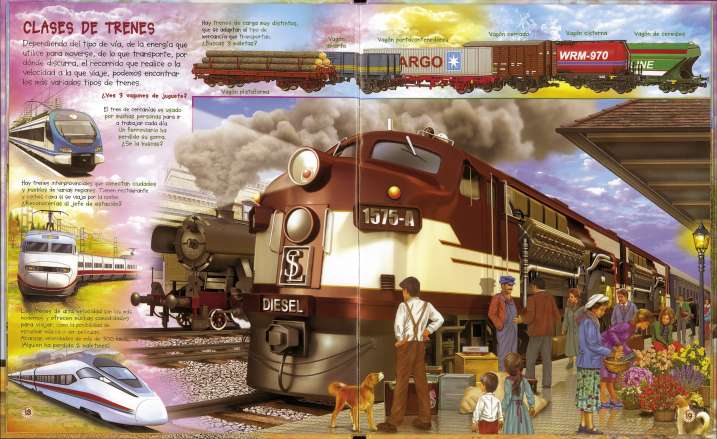 Busca en los trenes y...