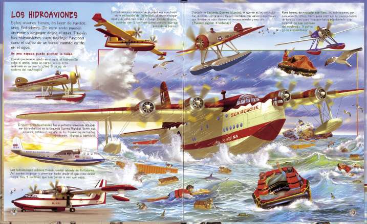 Busca en los aviones y...