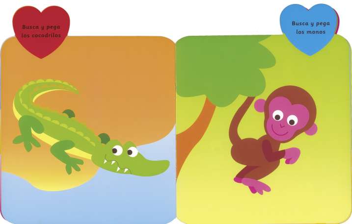 Pegatinas animales 2 años