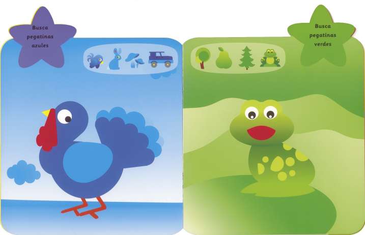 Pegatinas colores 3 años