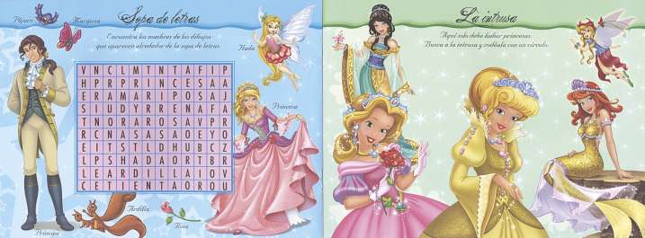 Princesas juega y pega