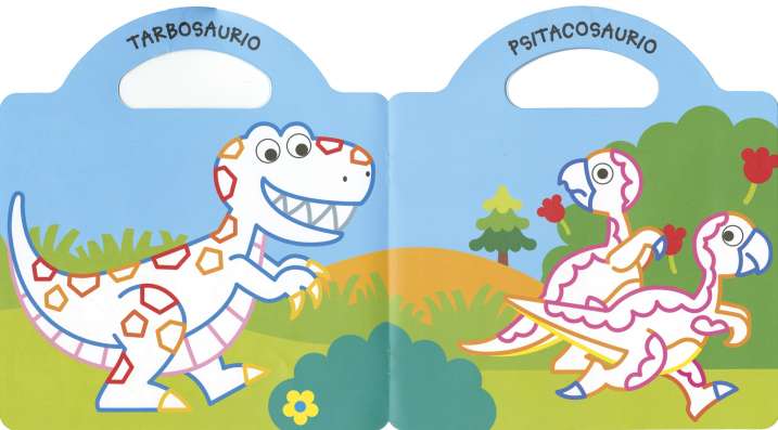 Pinta y pega - Dinoland 1