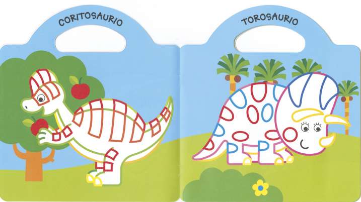 Pinta y pega - Dinoland 2