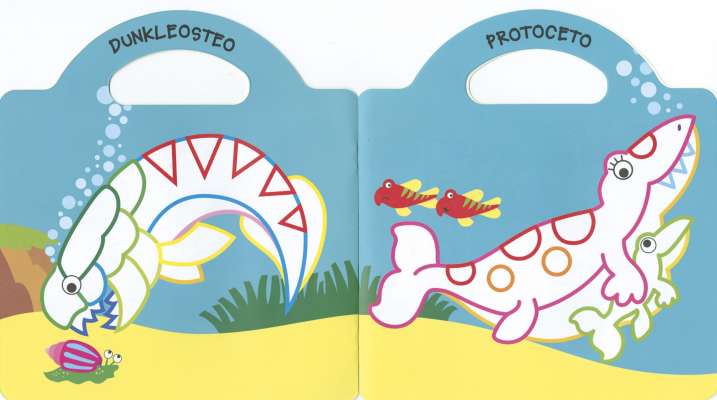 Pinta y pega - Dinoland 4