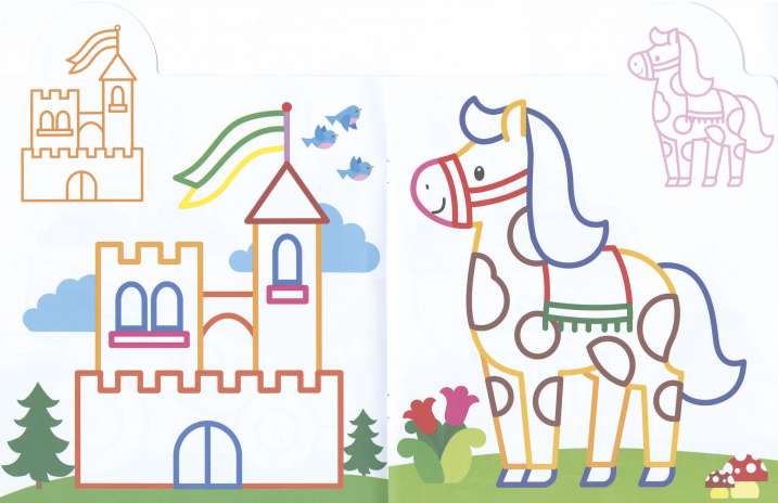 ¡Yo pego, yo coloreo! 4-5 años