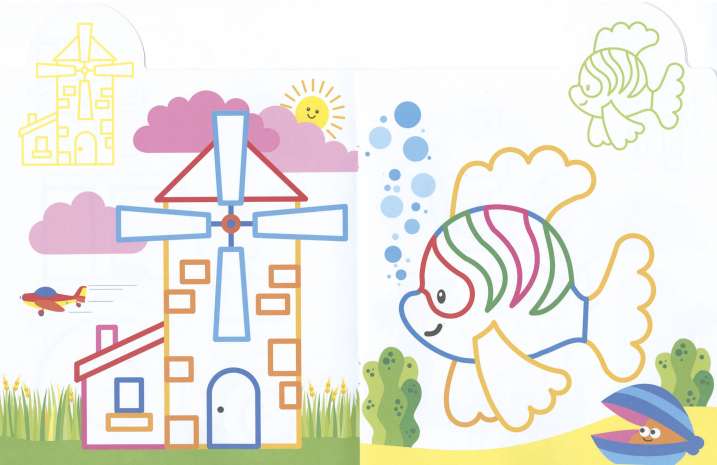 ¡Yo pego, yo coloreo! 4-5 años