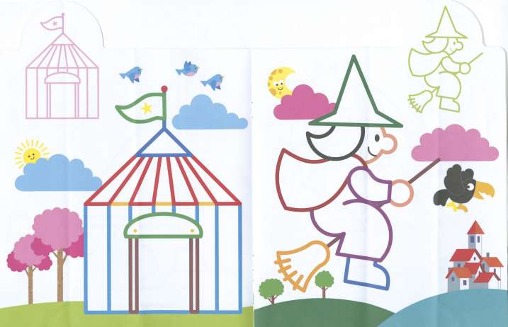 ¡Yo pego, yo coloreo! 4-5 años