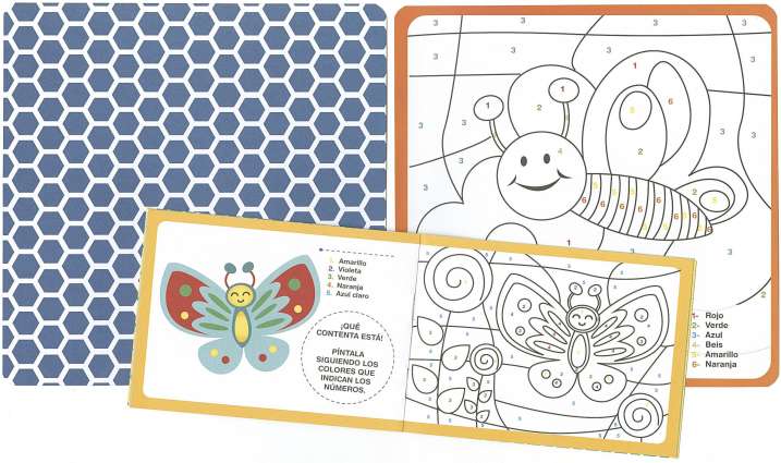 Colorea por números:...