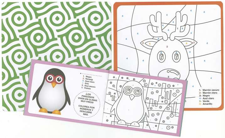 Colorea por números:...