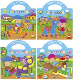 Pinta y pega caballos (4...