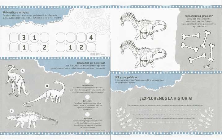 Dinosaurios 250 pegatinas