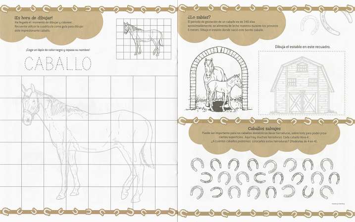 Caballos 250 pegatinas