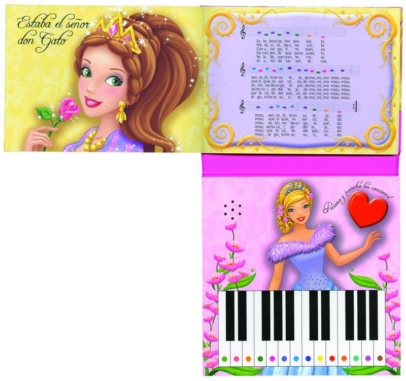 Libro piano de princesas