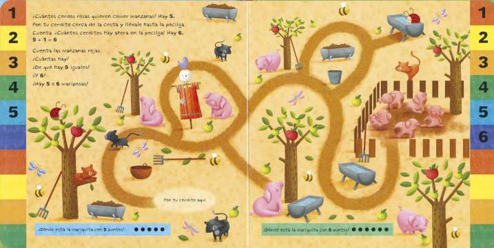 Números en la granja