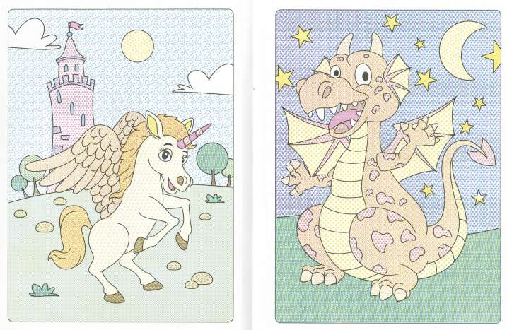 Pinta con agua. Criaturas...