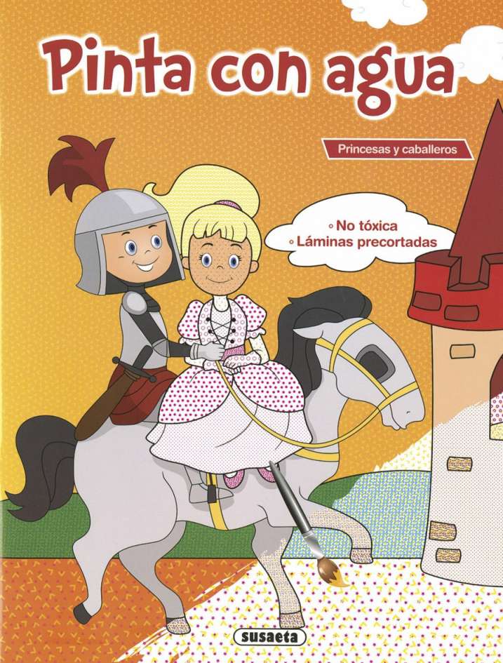 Pinta con agua. Princesas y...