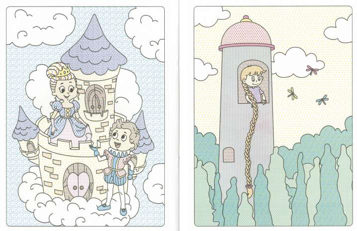 Pinta con agua. Princesas y...