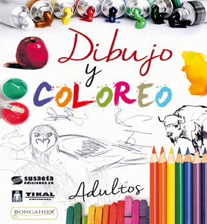 Folleto coloreo y dibujo para adultos 2025